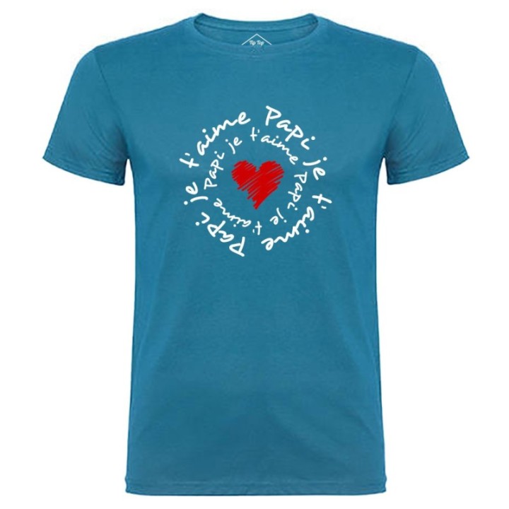 Tip Top Tshirt - T-shirt Homme Papi je t'aime - Made in France