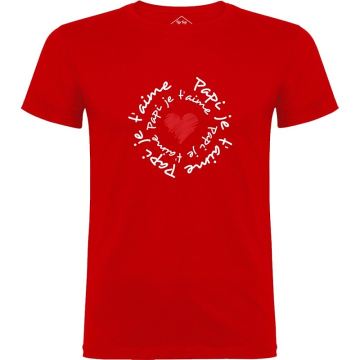 Tip Top Tshirt - T-shirt Homme Papi je t'aime - Made in France