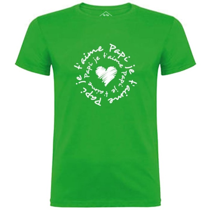Tip Top Tshirt - T-shirt Homme Papi je t'aime - Made in France