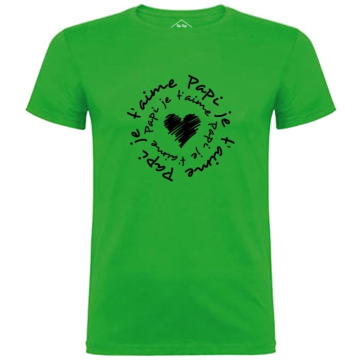 Tip Top Tshirt - T-shirt Homme Papi je t'aime - Made in France