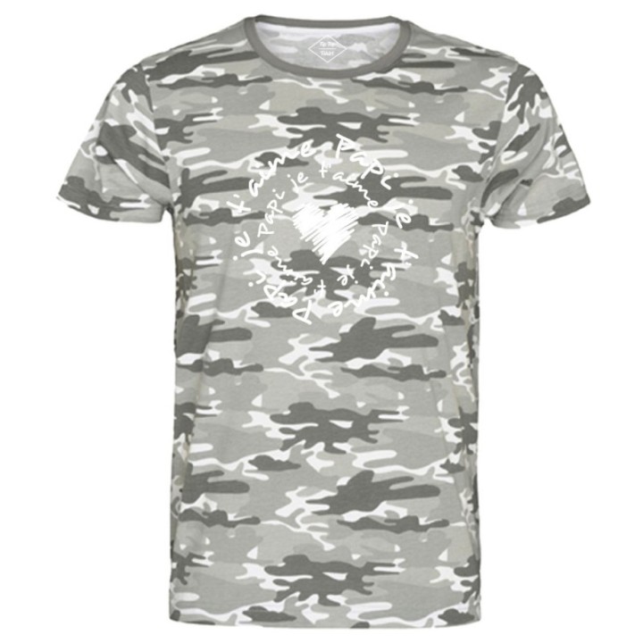 Tip Top Tshirt - T-shirt Homme Papi je t'aime - Made in France