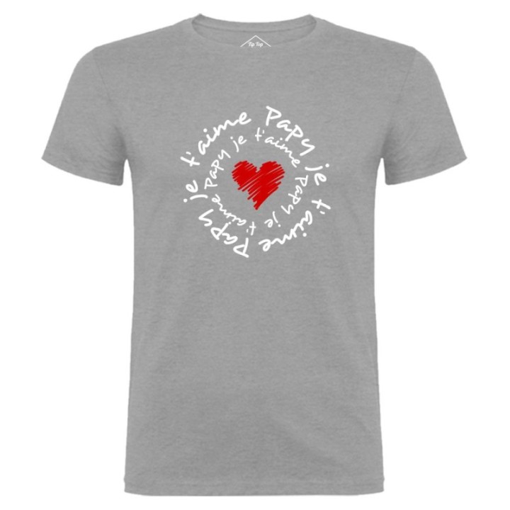 Tip Top Tshirt - T-shirt Homme Papy je t'aime - Made in France
