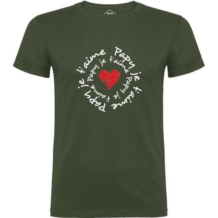 Tip Top Tshirt - T-shirt Homme Papy je t'aime - Made in France