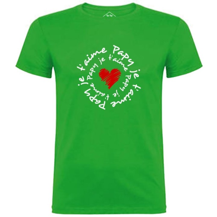 Tip Top Tshirt - T-shirt Homme Papy je t'aime - Made in France