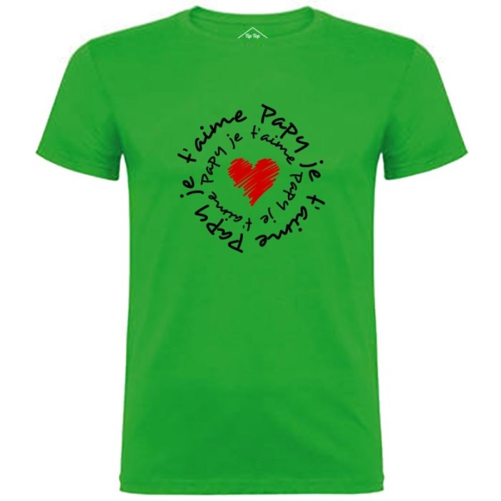 Tip Top Tshirt - T-shirt Homme Papy je t'aime - Made in France