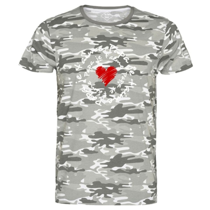 Tip Top Tshirt - T-shirt Homme Papa je t'aime - Made in France