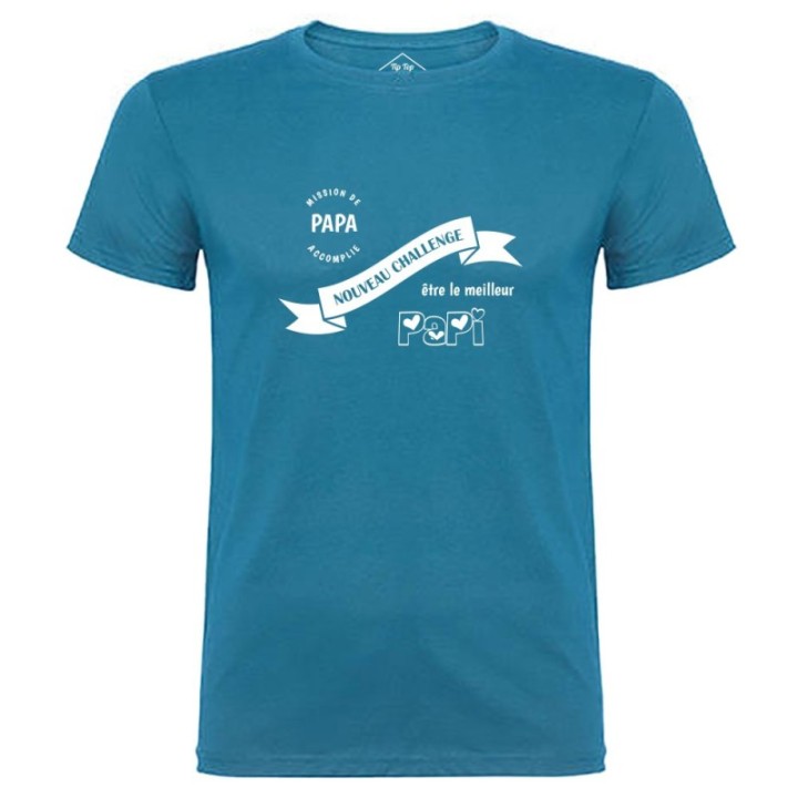 Tip Top Tshirt - T-shirt Homme Nouveau challenge : Meilleur Papi - Made in France
