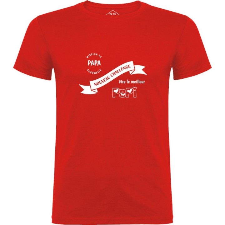 Tip Top Tshirt - T-shirt Homme Nouveau challenge : Meilleur Papi - Made in France