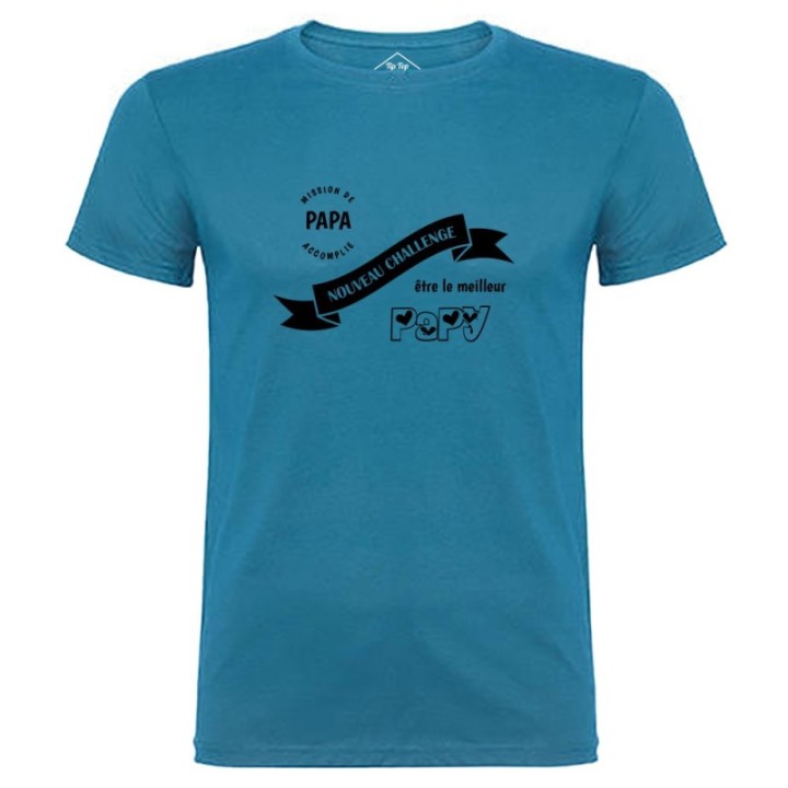 Tip Top Tshirt - T-shirt Homme Nouveau challenge : Meilleur Papy - Made in France