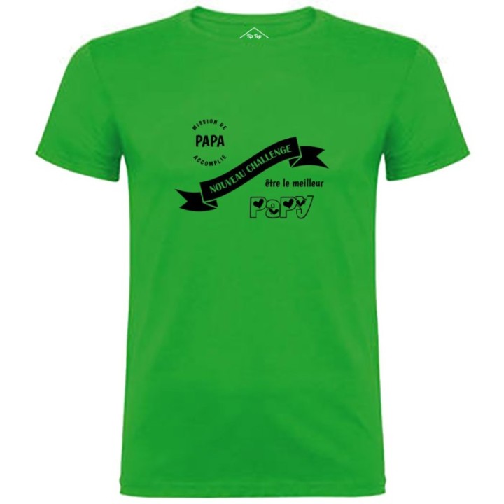 Tip Top Tshirt - T-shirt Homme Nouveau challenge : Meilleur Papy - Made in France