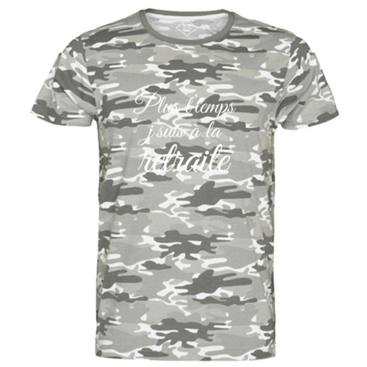 Tip Top Tshirt - T-shirt Homme Plus l'temps, J'suis à la retraite - Made in France