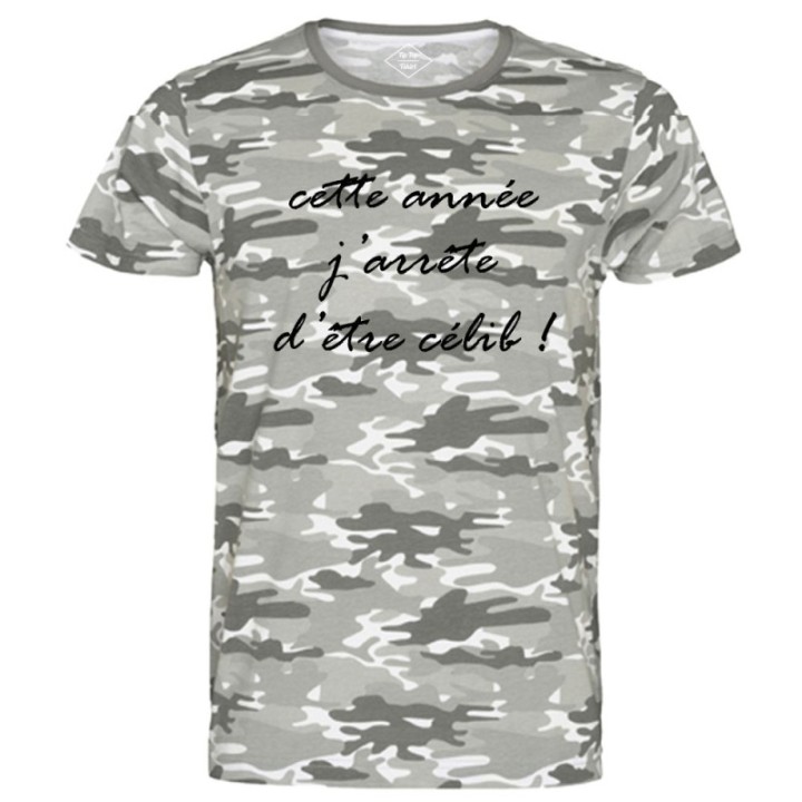 Tip Top Tshirt - T-shirt Homme J'arrête d'être célib ! - Made in France