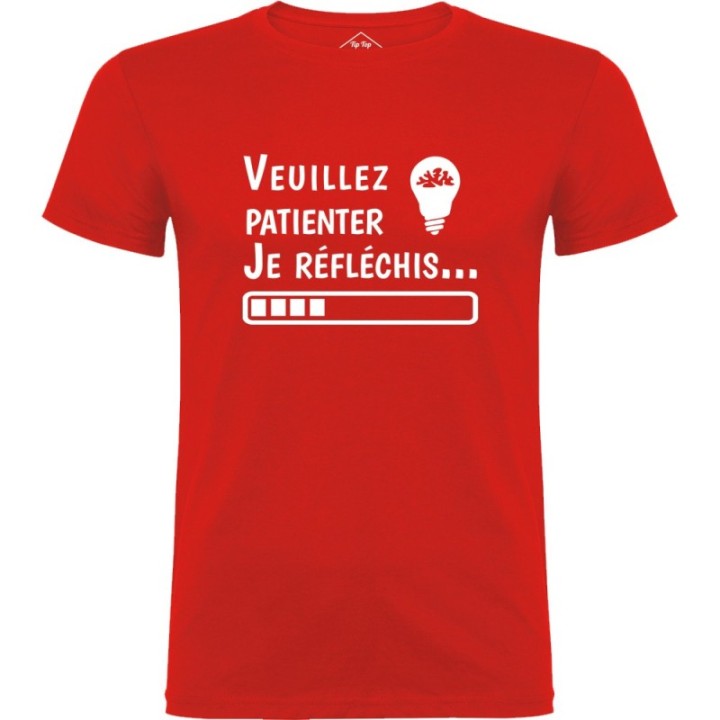 Tip Top Tshirt - T-shirt Homme Je réfléchis - Made in France
