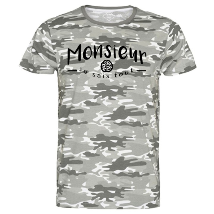 Tip Top Tshirt - T-shirt Homme Monsieur je sais tout - Made in France