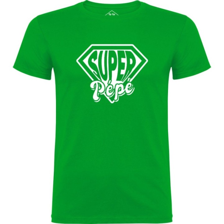Tip Top Tshirt - T-shirt Homme Super Pépé - Made in France