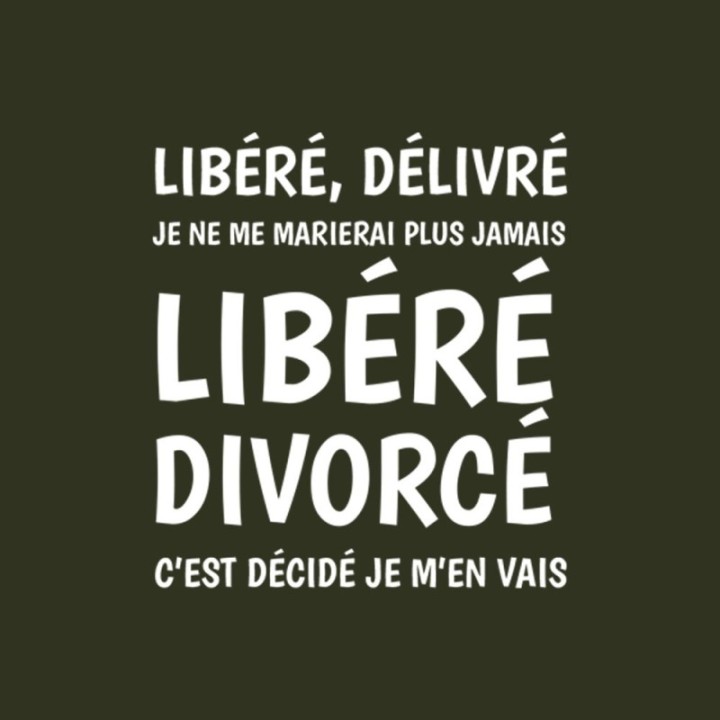 Tip Top Tshirt - T-shirt Homme Libéré Divorcé - Made in France