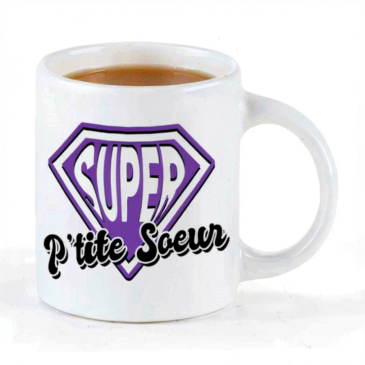 Tip Top Tshirt - Mug Super P'tite soeur - Made in France
