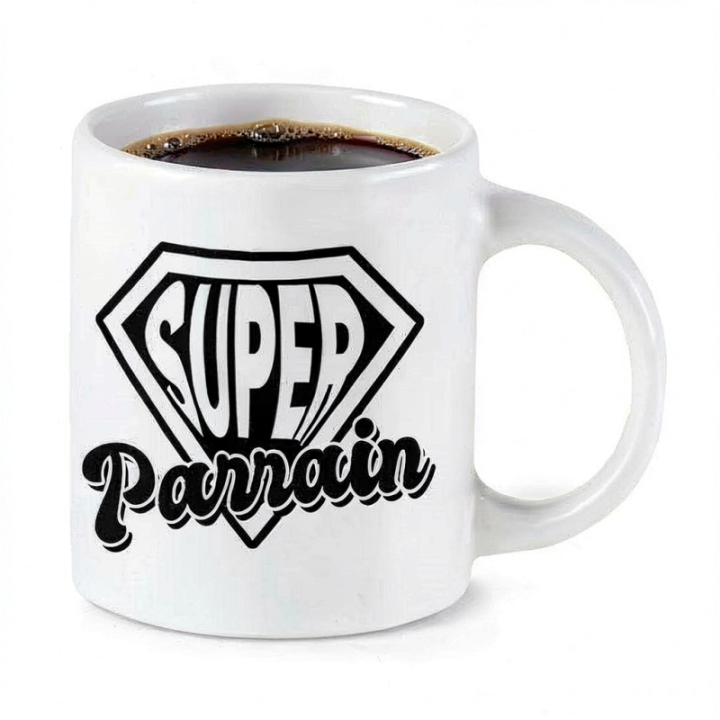 Tip Top Tshirt - Mug Super Parrain - Made in France