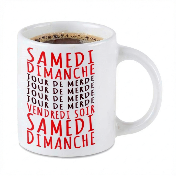 Tip Top Tshirt - Mug Jours de merde - Made in France