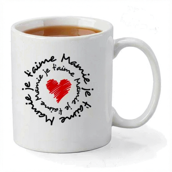 Tip Top Tshirt - Mug Mamie je t'aime - Made in France