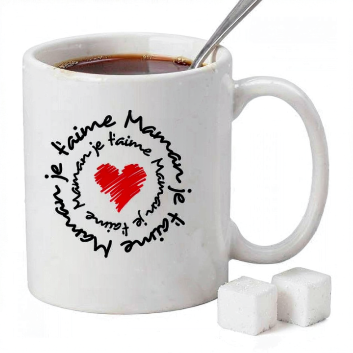 Tip Top Tshirt - Mug Maman je t'aime - Made in France