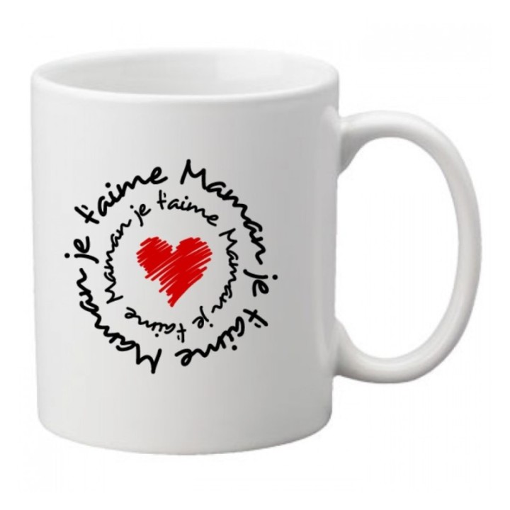 Tip Top Tshirt - Mug Maman je t'aime - Made in France