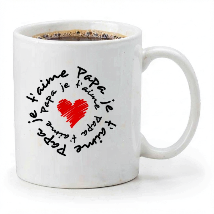 Tip Top Tshirt - Mug Papa je t'aime - Made in France
