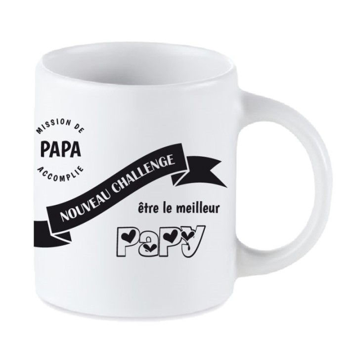 Tip Top Tshirt - Mug Nouveau challenge : Meilleur Papy - Made in France