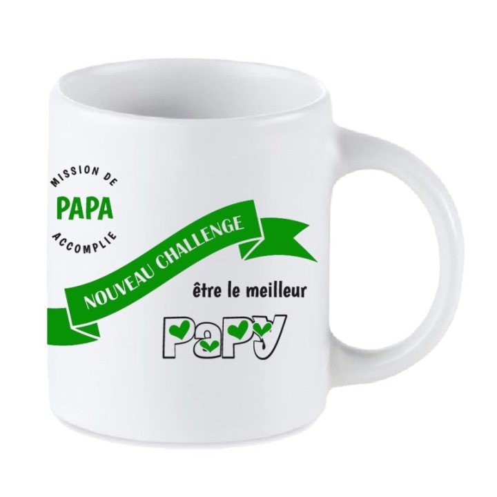 Tip Top Tshirt - Mug Nouveau challenge : Meilleur Papy - Made in France