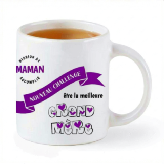 Tip Top Tshirt - Mug Nouveau challenge : Meilleure Grand-mère - Made in France