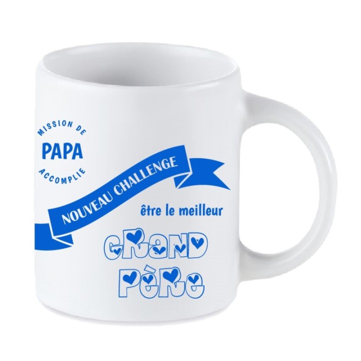 Tip Top Tshirt - Mug Nouveau challenge : Meilleur Grand-père - Made in France