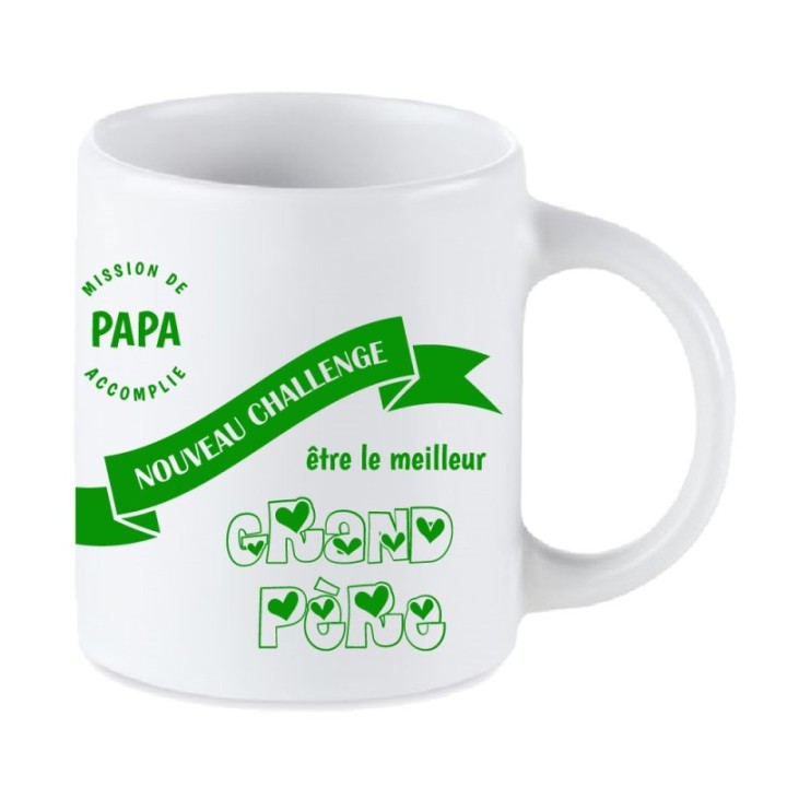 Tip Top Tshirt - Mug Nouveau challenge : Meilleur Grand-père - Made in France