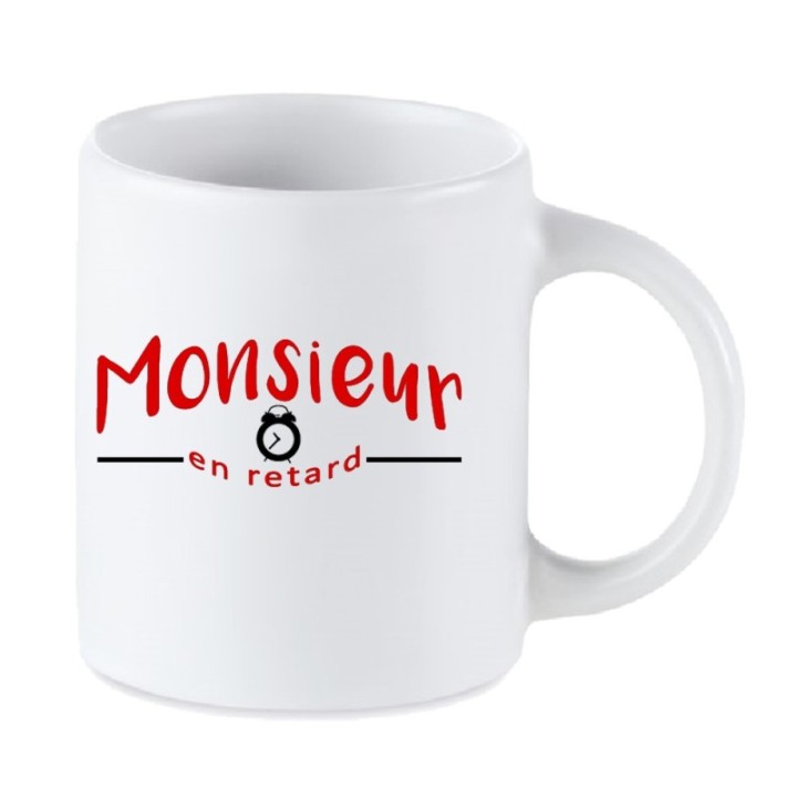 Tip Top Tshirt - Mug Monsieur en retard - Made in France
