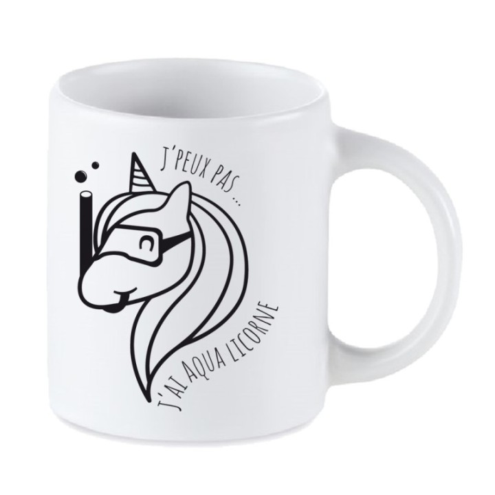 Tip Top Tshirt - Mug J'peux pas j'ai AquaLicorne - Made in France