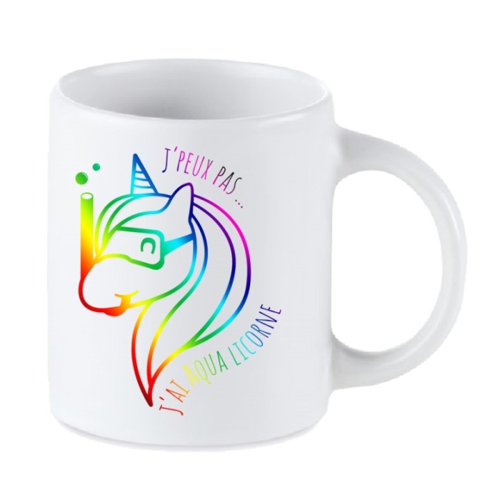 Tip Top Tshirt - Mug J'peux pas j'ai AquaLicorne - Made in France