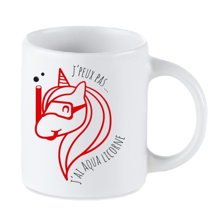 Tip Top Tshirt - Mug J'peux pas j'ai AquaLicorne - Made in France