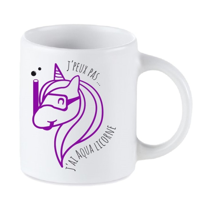 Tip Top Tshirt - Mug J'peux pas j'ai AquaLicorne - Made in France