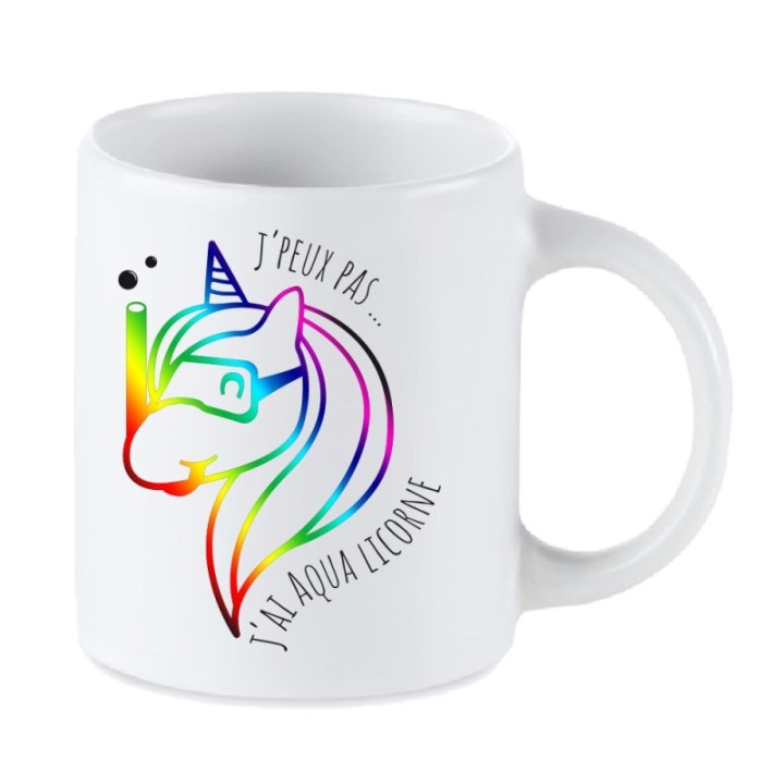 Tip Top Tshirt - Mug J'peux pas j'ai AquaLicorne - Made in France