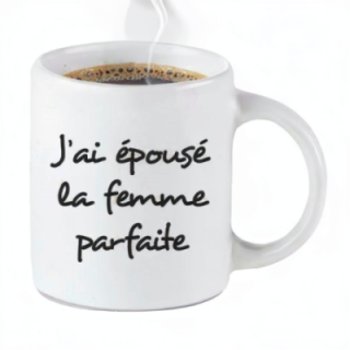 Tip Top Tshirt - Mug J'ai épousé la femme parfaite - Made in France