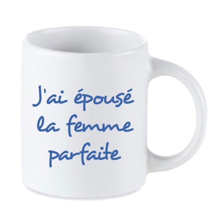 Tip Top Tshirt - Mug J'ai épousé la femme parfaite - Made in France