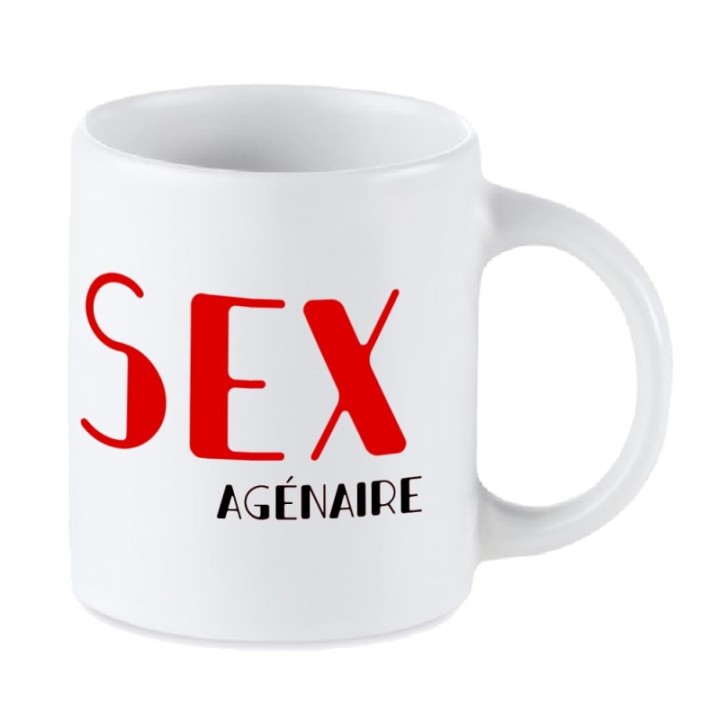 Tip Top Tshirt - Mug SEXagénaire - Made in France