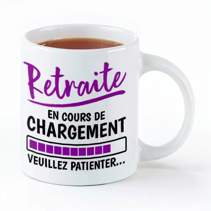 Tip Top Tshirt - Mug Retraite en cours de chargement... - Made in France
