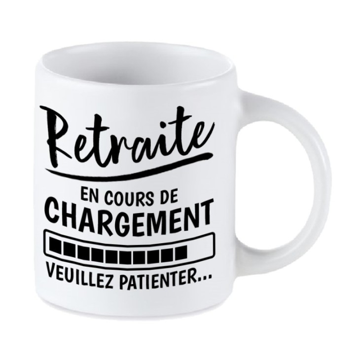 Tip Top Tshirt - Mug Retraite en cours de chargement... - Made in France