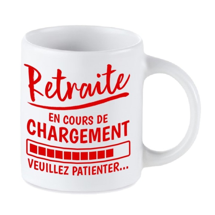 Tip Top Tshirt - Mug Retraite en cours de chargement... - Made in France
