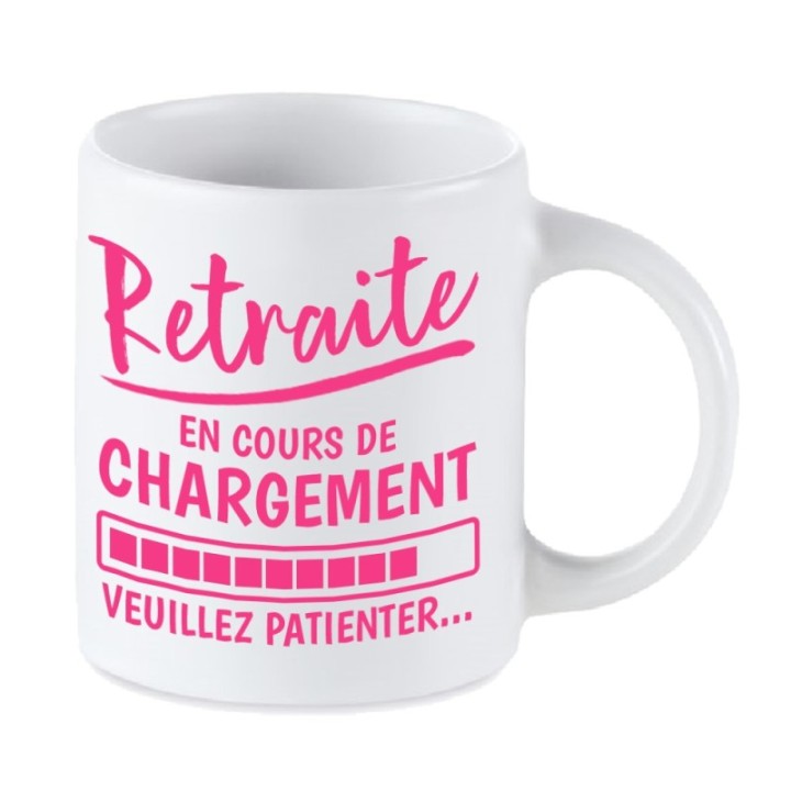 Tip Top Tshirt - Mug Retraite en cours de chargement... - Made in France