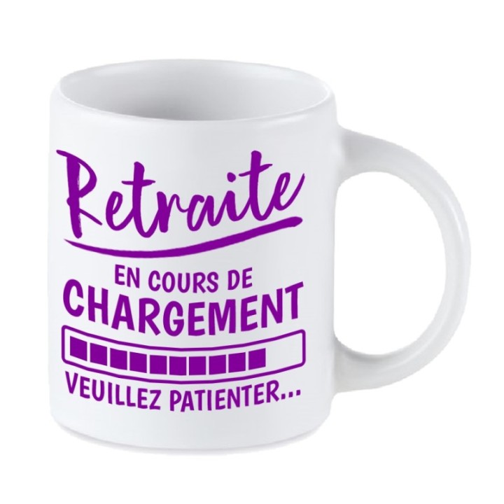 Tip Top Tshirt - Mug Retraite en cours de chargement... - Made in France