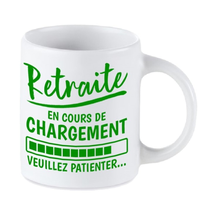 Tip Top Tshirt - Mug Retraite en cours de chargement... - Made in France