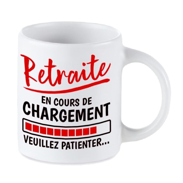 Tip Top Tshirt - Mug Retraite en cours de chargement... - Made in France