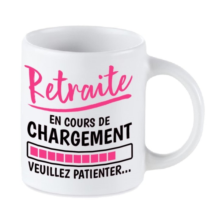 Tip Top Tshirt - Mug Retraite en cours de chargement... - Made in France