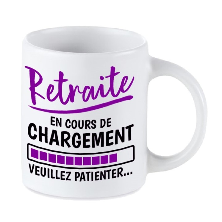 Tip Top Tshirt - Mug Retraite en cours de chargement... - Made in France